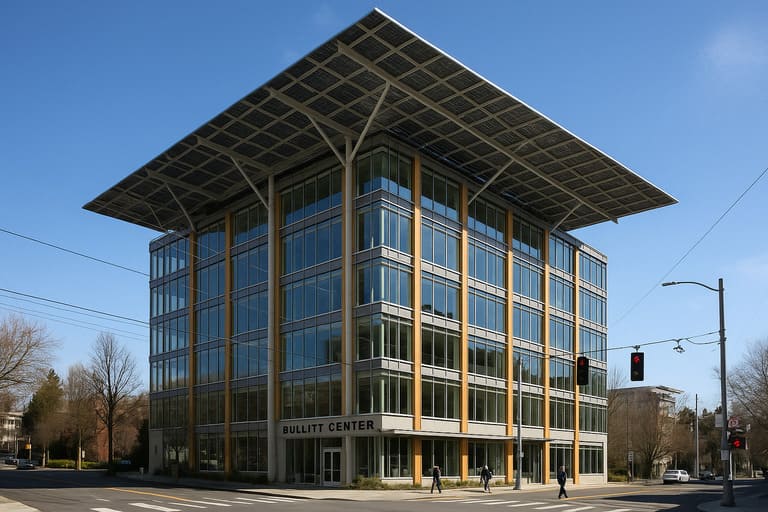 Casa Passiva com Ventilação Natural Integrada - Edifício Bullitt Center em Seattle