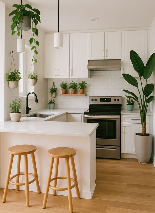 Decoração com Plantas - Cozinha