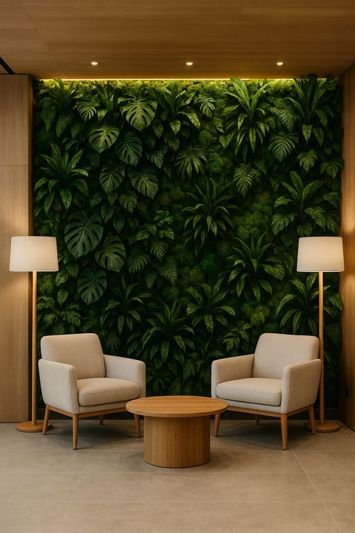 Jardim Vertical para Ambientes Comerciais Sofisticados