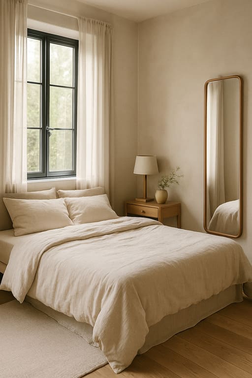 ideia de iluminação natural nos quartos